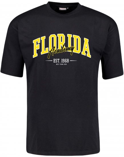 Adamo Florida Comfort Fit T-Shirt Black - Koszulki z nadrukiem - Koszulki z nadrukiem - 2XL-8XL