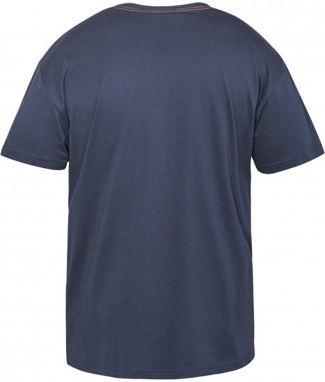 North Latitude 61121 T-Shirt Z Nadrukiem Granatowy - Koszulki - T-shirty meskie Duże Rozmiary - 2XL-14XL