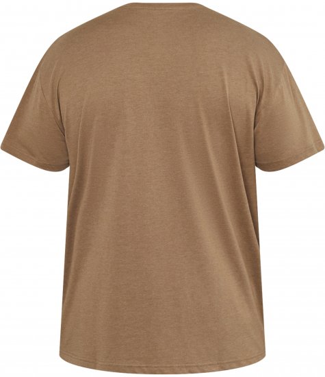 North Latitude 61315 T-Shirt Z Nadrukiem Camel - Koszulki - T-shirty meskie Duże Rozmiary - 2XL-14XL