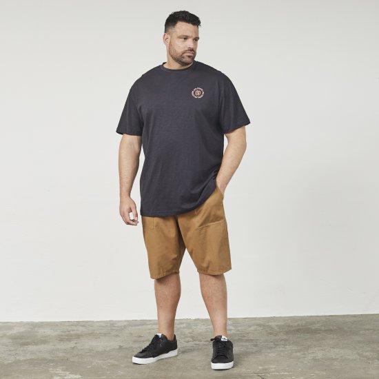 North Latitude 61316 T-Shirt Z Nadrukiem Czarny - Koszulki - T-shirty meskie Duże Rozmiary - 2XL-14XL