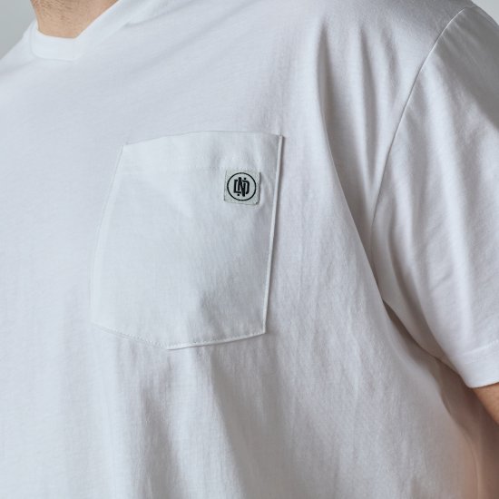 North Latitude 61322 T-Shirt Z Dekoltem W Serek Biały - Koszulki - T-shirty meskie Duże Rozmiary - 2XL-14XL