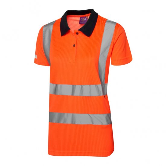 Leo Lana EcoViz Comfort Women's Polo Shirt Orange - Odzież robocza - 