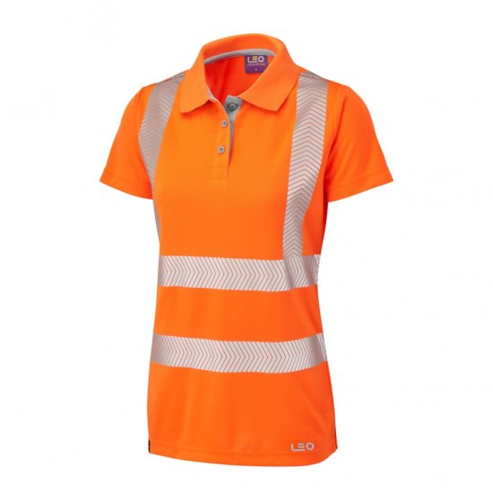 Leo Pippacott EcoViz Performance+ Women's Polo Shirt Orange - Odzież robocza - 