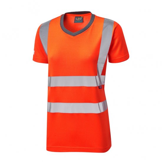Leo Belstone EcoViz Comfort Women's T-Shirt Orange - Odzież robocza - 