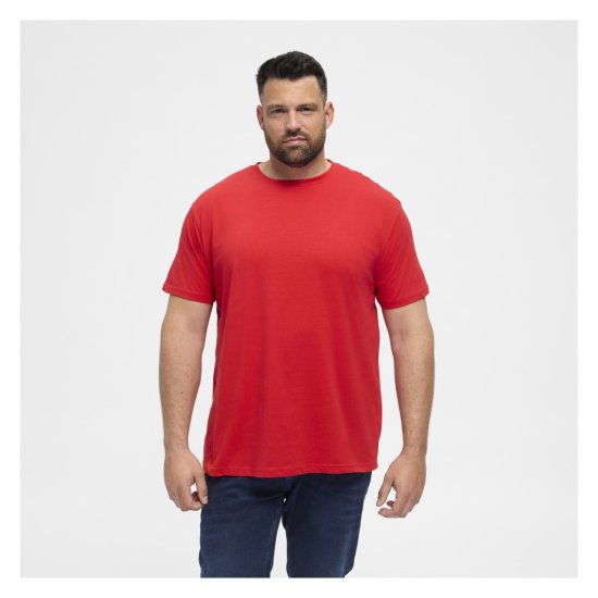 North Latitude T-Shirt O-Neck Red - Koszulki - T-shirty meskie Duże Rozmiary - 2XL-14XL