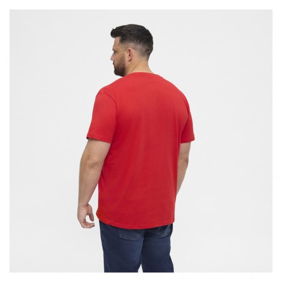 North Latitude T-Shirt O-Neck Red - Koszulki - T-shirty meskie Duże Rozmiary - 2XL-14XL