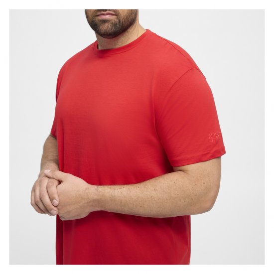 North Latitude T-Shirt O-Neck Red - Koszulki - T-shirty meskie Duże Rozmiary - 2XL-14XL