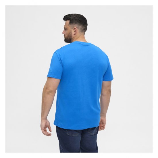 North Latitude T-Shirt O-Neck Cobolt Blue - Koszulki - T-shirty meskie Duże Rozmiary - 2XL-14XL