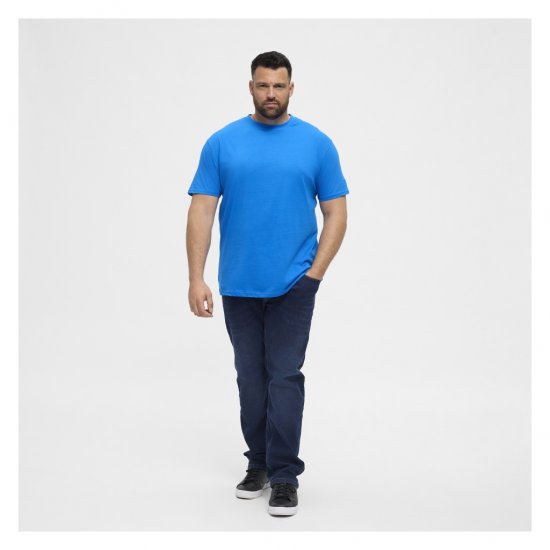 North Latitude T-Shirt O-Neck Cobolt Blue - Koszulki - T-shirty meskie Duże Rozmiary - 2XL-14XL