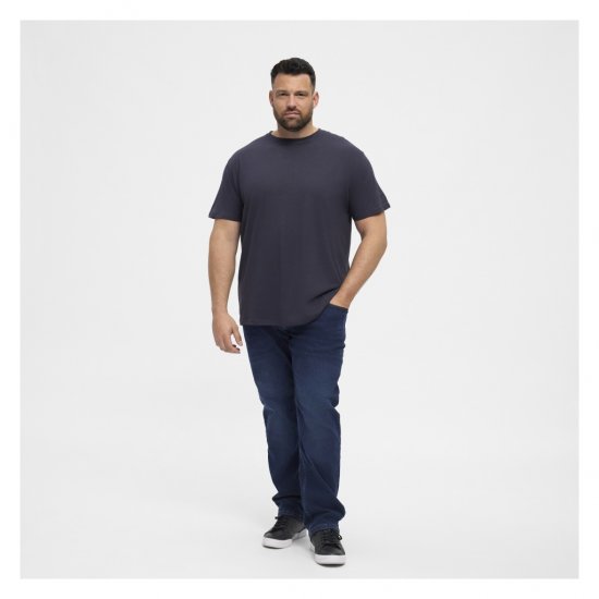 North Latitude T-Shirt O-Neck Navy Blue - Koszulki - T-shirty meskie Duże Rozmiary - 2XL-14XL