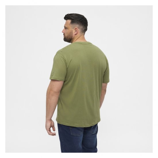 North Latitude T-Shirt O-Neck Olive Green - Koszulki - T-shirty meskie Duże Rozmiary - 2XL-14XL