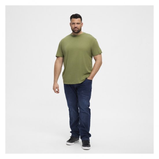 North Latitude T-Shirt O-Neck Olive Green - Koszulki - T-shirty meskie Duże Rozmiary - 2XL-14XL