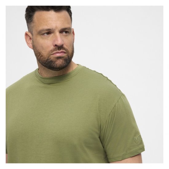 North Latitude T-Shirt O-Neck Olive Green - Koszulki - T-shirty meskie Duże Rozmiary - 2XL-14XL