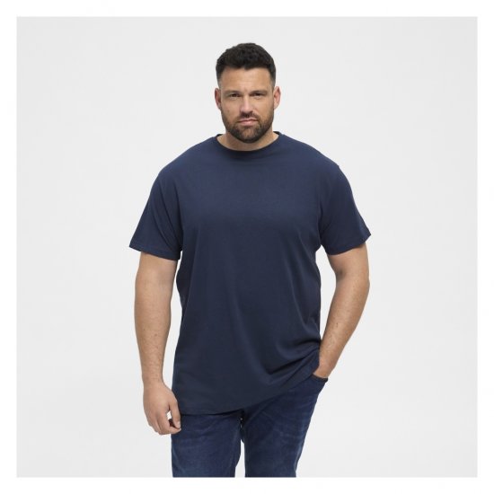 North Latitude Denim 2-Pack T-Shirt Navy Blue - Koszulki - T-shirty meskie Duże Rozmiary - 2XL-14XL