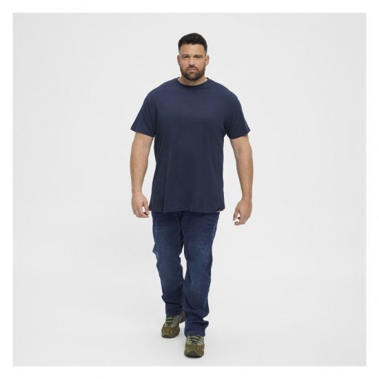 North Latitude Denim 2-Pack T-Shirt Navy Blue - Koszulki - T-shirty meskie Duże Rozmiary - 2XL-14XL