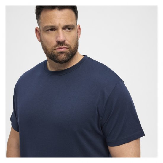North Latitude Denim 2-Pack T-Shirt Navy Blue - Koszulki - T-shirty meskie Duże Rozmiary - 2XL-14XL
