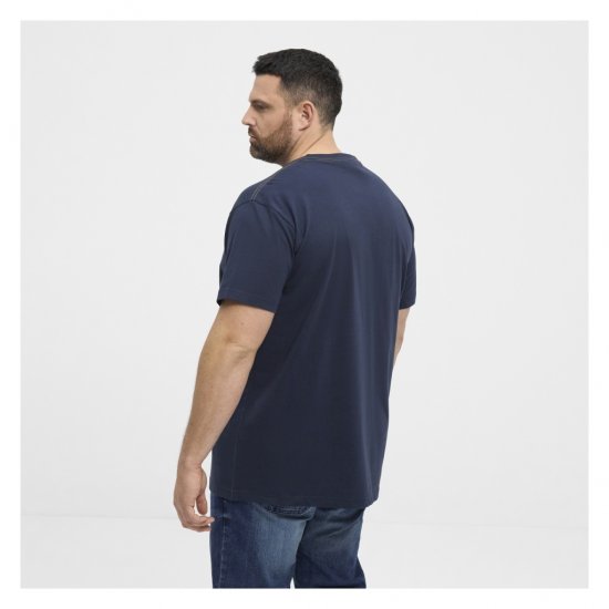 North Latitude Logo T-Shirt Navy - Koszulki - T-shirty meskie Duże Rozmiary - 2XL-14XL