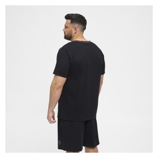 North Latitude Pyjama T-Shirt V-Neck Short Sleeve Black - Piżamy/Odzież domowa - Piżamy/Odzież domowa 2XL-10XL