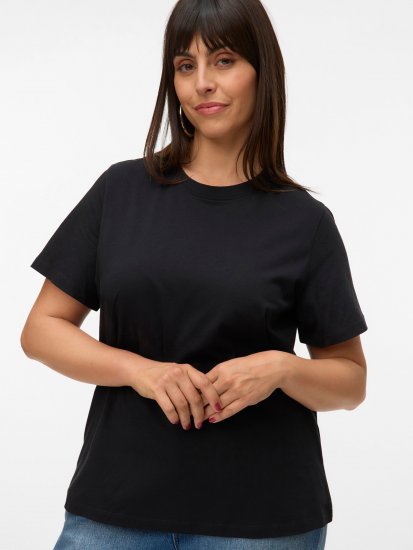 Vero Moda Paulina T-Shirt Black - T-shirty - 