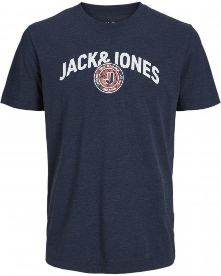 Jack & Jones Ounce T-Shirt Navy - Koszulki - T-shirty meskie Duże Rozmiary - 2XL-14XL