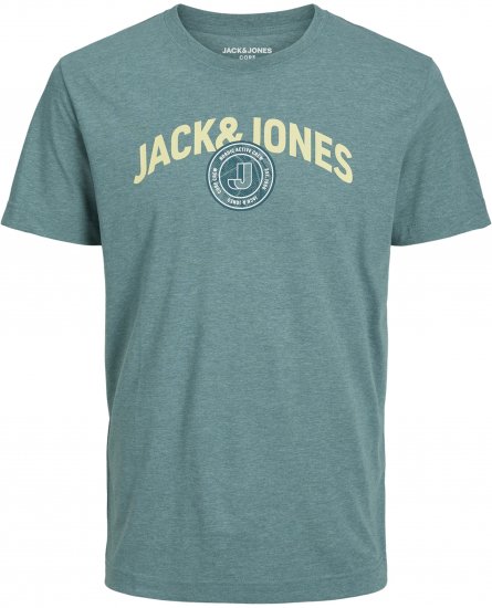 Jack & Jones Ounce Logo T-Shirt Grey - Koszulki - T-shirty meskie Duże Rozmiary - 2XL-14XL