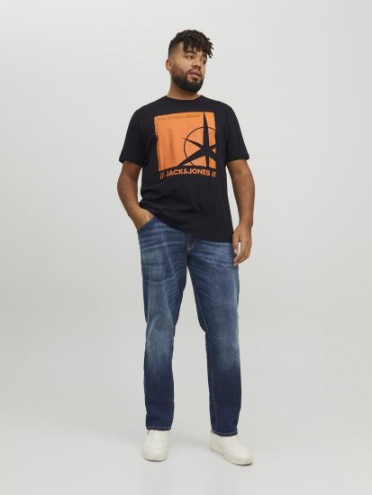 Jack & Jones Conrad T-Shirt Black - Koszulki - T-shirty meskie Duże Rozmiary - 2XL-14XL