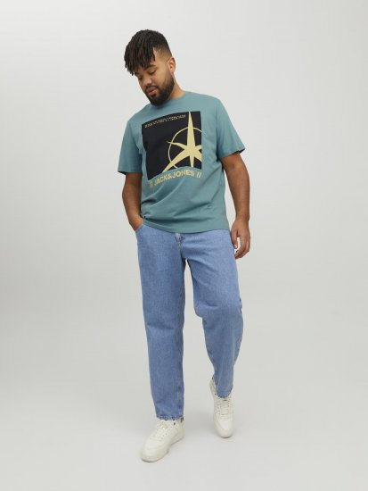 Jack & Jones Conrad T-Shirt Grey - Koszulki - T-shirty meskie Duże Rozmiary - 2XL-14XL