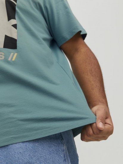 Jack & Jones Conrad T-Shirt Grey - Koszulki - T-shirty meskie Duże Rozmiary - 2XL-14XL