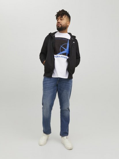 Jack & Jones Conrad T-Shirt White - Koszulki - T-shirty meskie Duże Rozmiary - 2XL-14XL