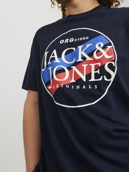 Jack & Jones Codyy T-Shirt Navy - Koszulki - T-shirty meskie Duże Rozmiary - 2XL-14XL
