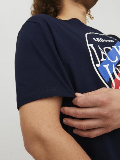 Jack & Jones Codyy T-Shirt Navy - Koszulki - T-shirty meskie Duże Rozmiary - 2XL-14XL