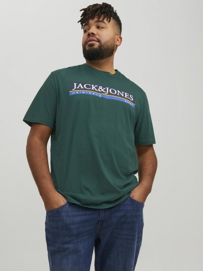 Jack & Jones Codyy T-Shirt Green - Koszulki - T-shirty meskie Duże Rozmiary - 2XL-14XL