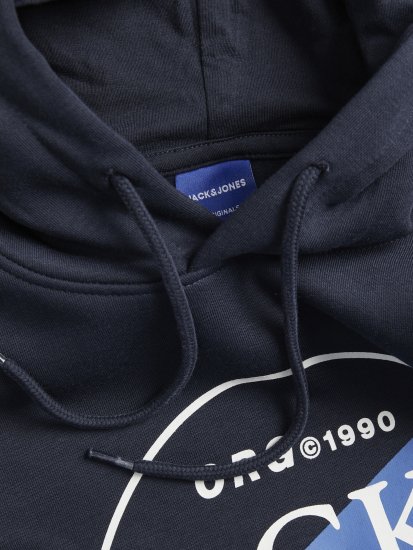 Jack & Jones Codyy Hoodie Navy - Bluzy & bluzy z kapturem - Bluzy & Bluzy z kapturem 2XL-12XL