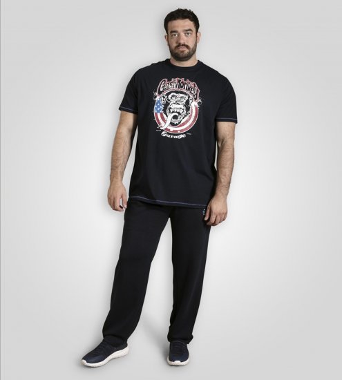 D555 Birkenhead T-Shirt Gas Monkey Garage Navy - Koszulki - T-shirty meskie Duże Rozmiary - 2XL-14XL