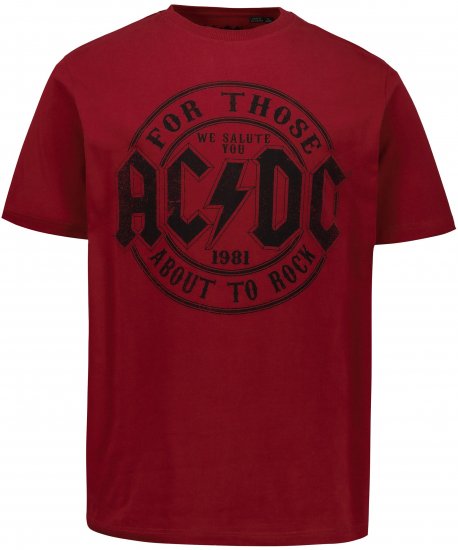 JP1880 AC/DC T-Shirt Rust Red - Koszulki zespołów - 