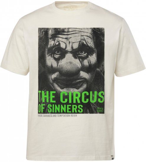 STHUGE T-Shirt Circus Of Sinners White - Koszulki - T-shirty meskie Duże Rozmiary - 2XL-14XL