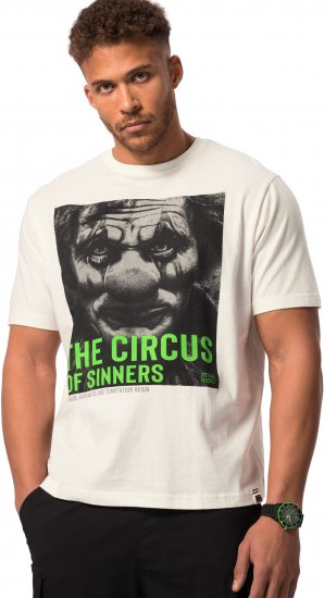 STHUGE T-Shirt Circus Of Sinners White - Koszulki - T-shirty meskie Duże Rozmiary - 2XL-14XL