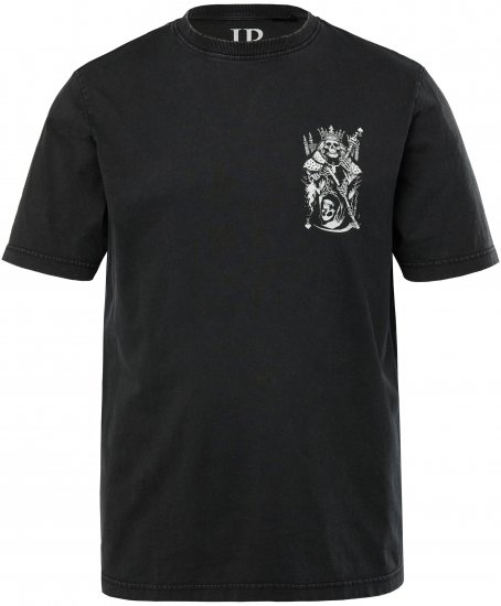 JP1880 T-Shirt Vintage Skeleton Black - Koszulki - T-shirty meskie Duże Rozmiary - 2XL-14XL