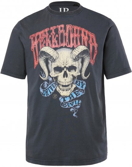 JP1880 T-Shirt Driven By The Devil Black - Koszulki - T-shirty meskie Duże Rozmiary - 2XL-14XL