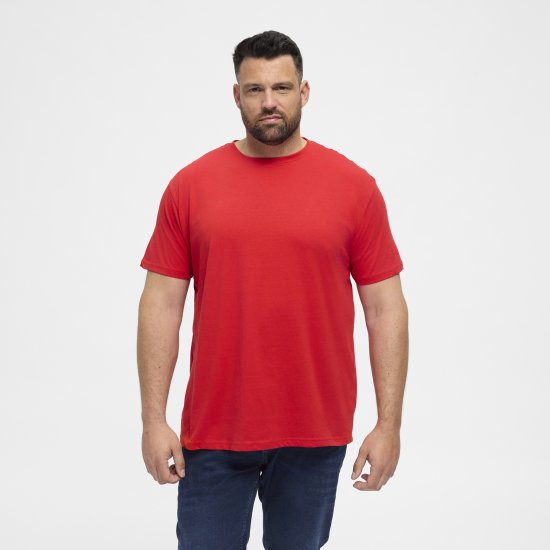 North Latitude T-Shirt O-Neck Red TALL - TALL koszulki - Koszulki dla wysokich mężczyzn