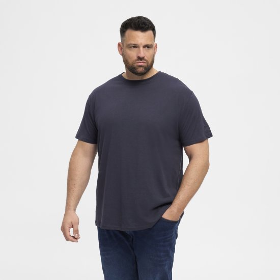 North Latitude T-Shirt O-Neck Navy Blue TALL - TALL koszulki - Koszulki dla wysokich mężczyzn