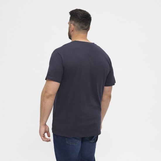 North Latitude T-Shirt O-Neck Navy Blue TALL - TALL koszulki - Koszulki dla wysokich mężczyzn