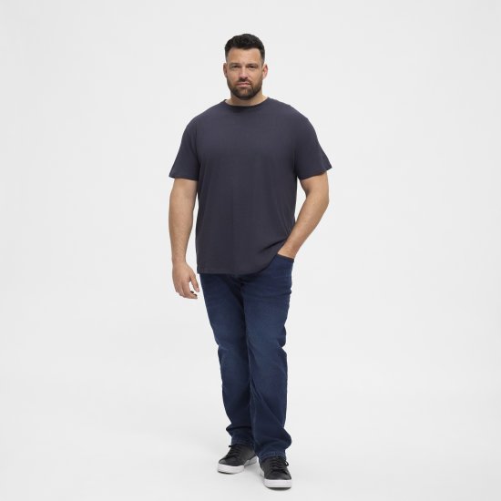 North Latitude T-Shirt O-Neck Navy Blue TALL - TALL koszulki - Koszulki dla wysokich mężczyzn