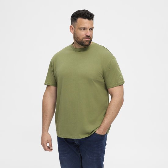 North Latitude T-Shirt O-Neck Olive Green TALL - TALL koszulki - Koszulki dla wysokich mężczyzn