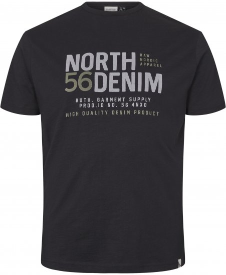 North Latitude Denim Printed T-Shirt Black TALL - TALL koszulki - Koszulki dla wysokich mężczyzn