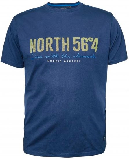 North Latitude 99865 Printed T-Shirt Blue - Koszulki z nadrukiem - Koszulki z nadrukiem - 2XL-8XL