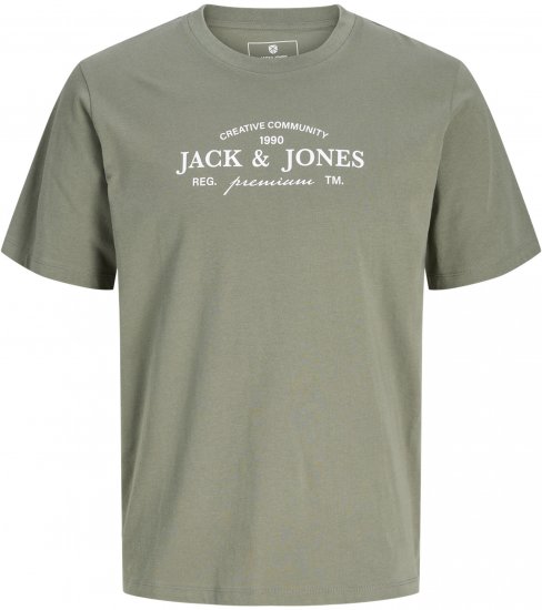 Jack & Jones Kevin Koszulka Szara - Koszulki - T-shirty meskie Duże Rozmiary - 2XL-14XL