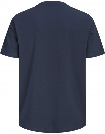 Jack & Jones Alex Koszulka Granatowa - Koszulki - T-shirty meskie Duże Rozmiary - 2XL-14XL