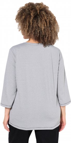 Ulla Popken Decorative Seam Short Sleeve Tee Grey - T-shirty - 