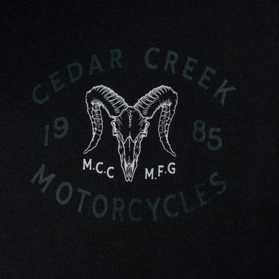 Kam Jeans 5793 Cedar Creek Reverse Print Tee Black - Koszulki - T-shirty meskie Duże Rozmiary - 2XL-14XL